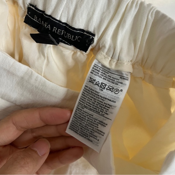 Banana Republic Cream High Rise Breezy Wide Leg Lenzing Ecover Pants - Picture 9 of 10